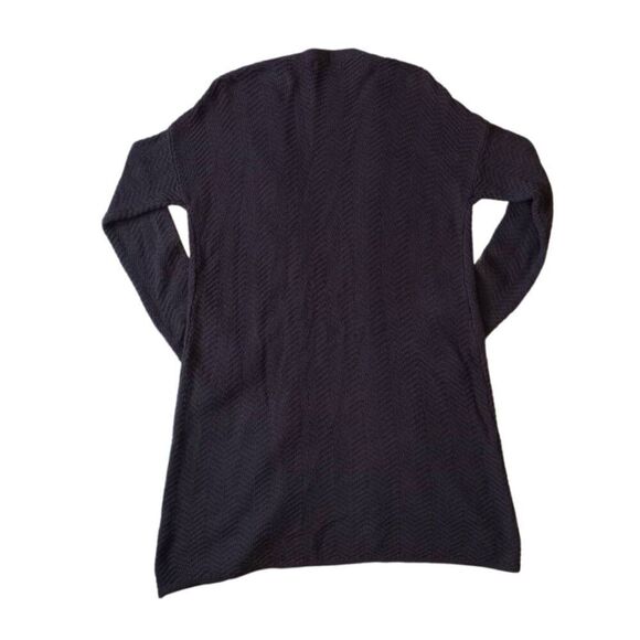 Belldini Charcoal Gray Long Sleeve Tight Knit Open Front Cardigan Women's Medium - Picture 2 of 12